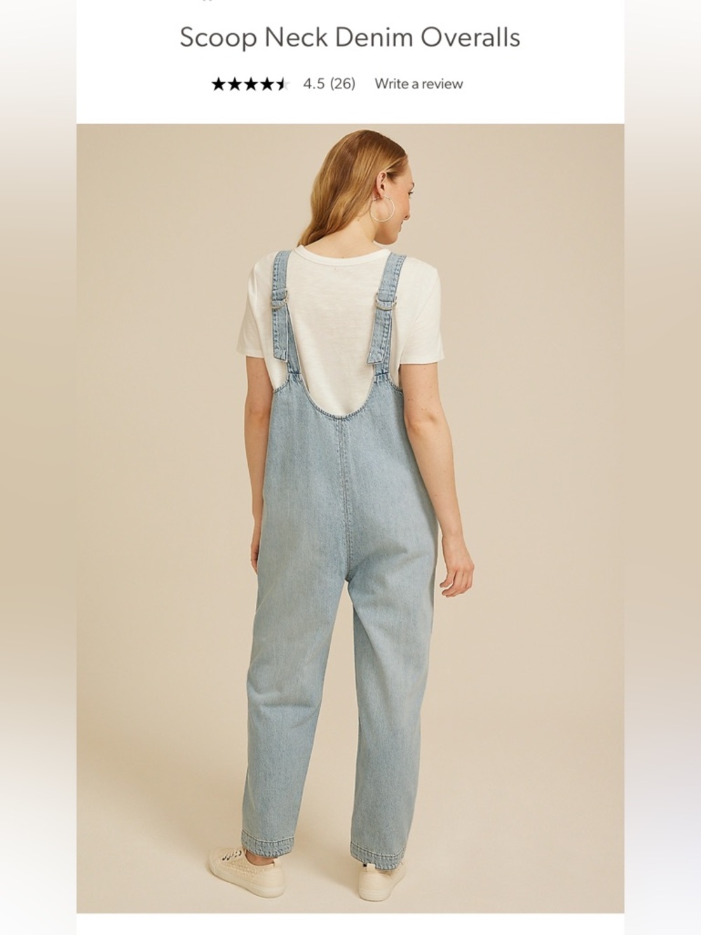 LIKE NEW! Size 14 Maurices Scoop Neck Denim Overalls
color: light sandblast - Picture 2 of 10